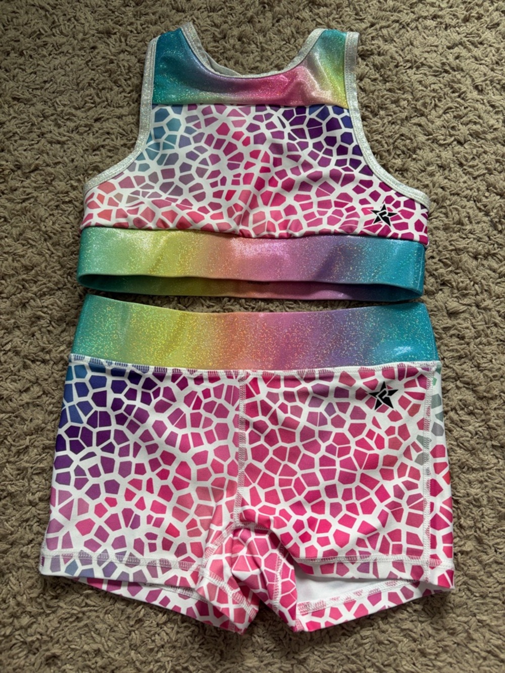 Rebel Sparkle Rainbow Giraffe set